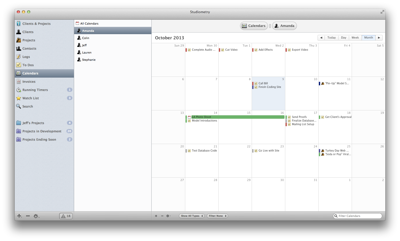 Calendars — deadlines and milestones at a glance