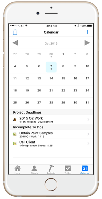 Mobile calendar
