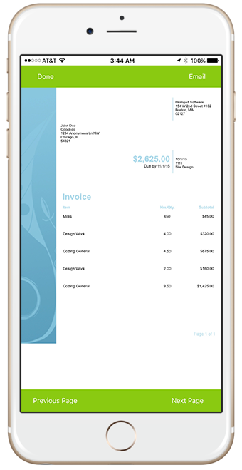 Custom invoice templates